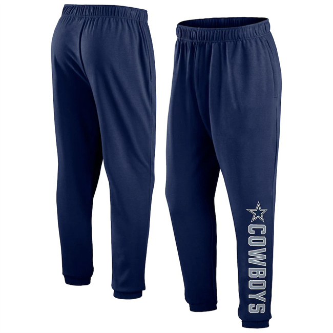 Men's Dallas Cowboys Navy Chop Block Fleece Sweatpants